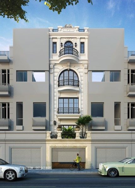 Thiết kế kiến trúc nhà liên kề tại khu đô thị Văn Quán